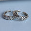 CLARA 925 Sterling Silver Intricate Toe Rings Pair 