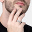 CLARA Real 925 Sterling Silver Cross Band Ring 