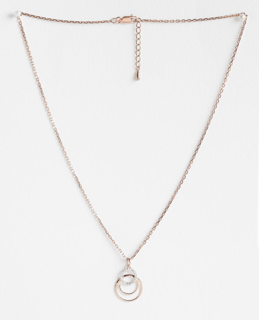 CLARA 925 Sterling Silver Irina Pendant Chain Necklace 