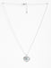 CLARA 925 Sterling Silver Blue Heart Pendant Chain Necklace 