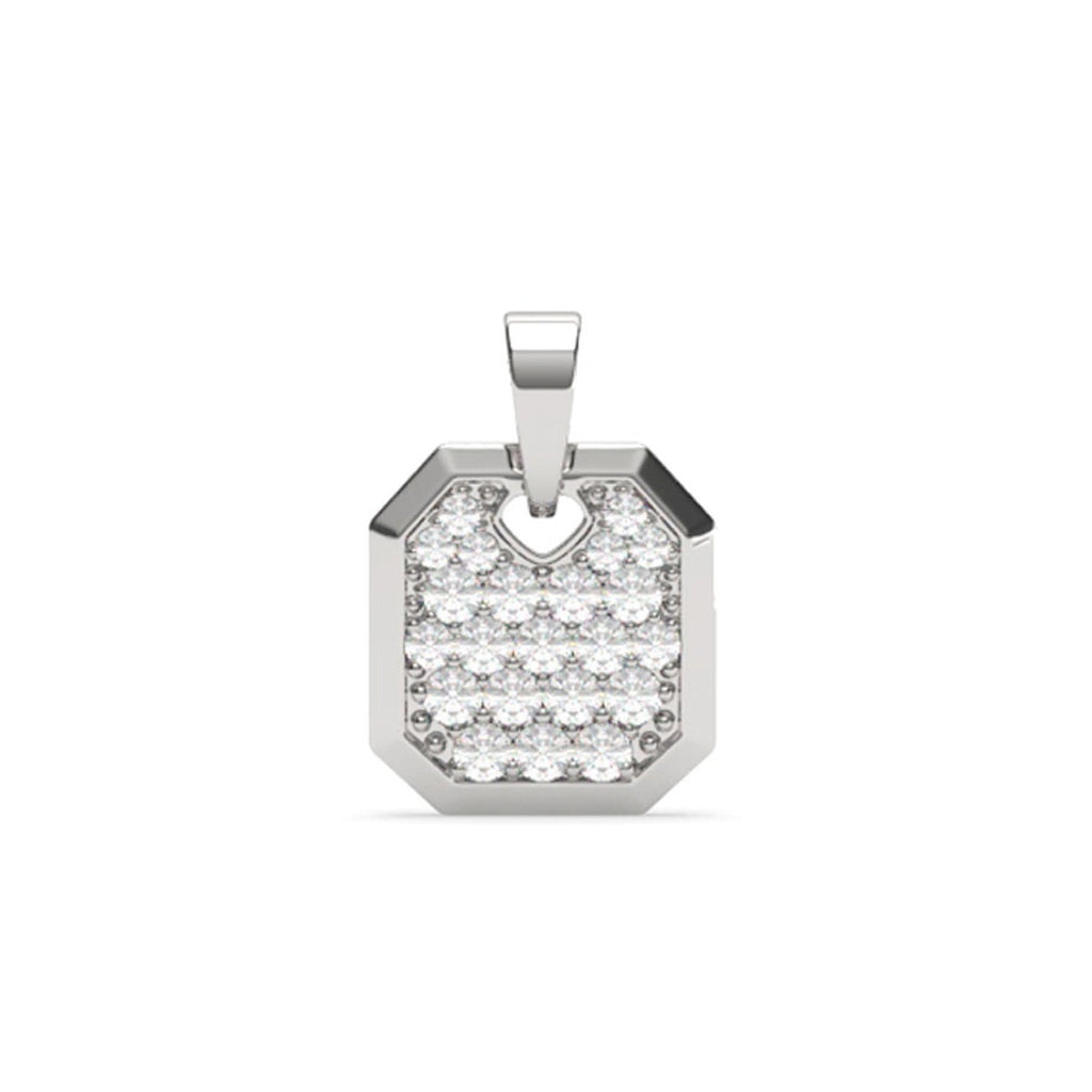 Silver Hexa Men Pendant Necklace with Chain or without Chain