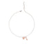 Silver Key & Heart Charm Necklace Chain