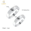 CLARA Pure 925 Sterling Silver Heart Adjustable Couple Band, Promise Rings for Lovers | Gift for Men and Women