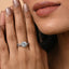 Silver Emery Designer Solitaire Ring