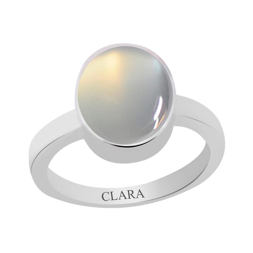Certified Moonstone Elegant Silver Ring 3cts or 3.25ratti