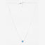Silver Orsa Blue Solitaire Pendant Chain