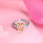 Silver Anya Fancy Yellow Solitaire Ring