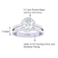 CLARA Made with Swiss Zirconia 925 Sterling Silver Round Solitaire Ring Gift for Women and Girls