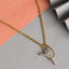 CLARA 925 Sterling Silver Zion Pendant Chain Necklace 