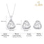 Silver Bianca Solitaire Jewellery Set