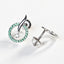 CLARA 925 Sterling Silver Verde Earrings 