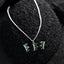 CLARA 925 Sterling Silver Reina Pendant Earring Chain Jewellery Set 