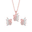 Silver Dancing Swan Jewellery Set