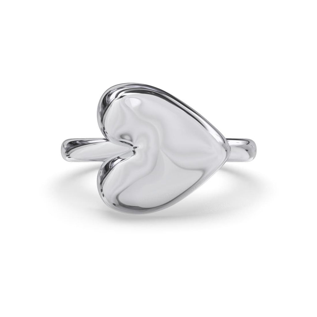 CLARA Pure 925 Sterling Silver Promise of Heart Finger Ring 