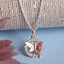 CLARA 925 Sterling Silver Butterfly Pendant Chain Necklace 