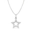 Silver Star Pendant Chain Necklace