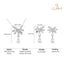 Silver Bow Knot Jewellery Set