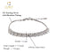 CLARA Made with Swiss Zirconia 925 Sterling Silver Siena Solitaire Bracelet Gift for Women and Girls