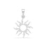 Silver Sun Men Pendant Necklace with Chain or without Chain