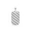 Silver Wave Men Pendant Necklace with Chain or without Chain