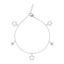 Silver Bunch of Star Anklet Payal ( Single ) Chain