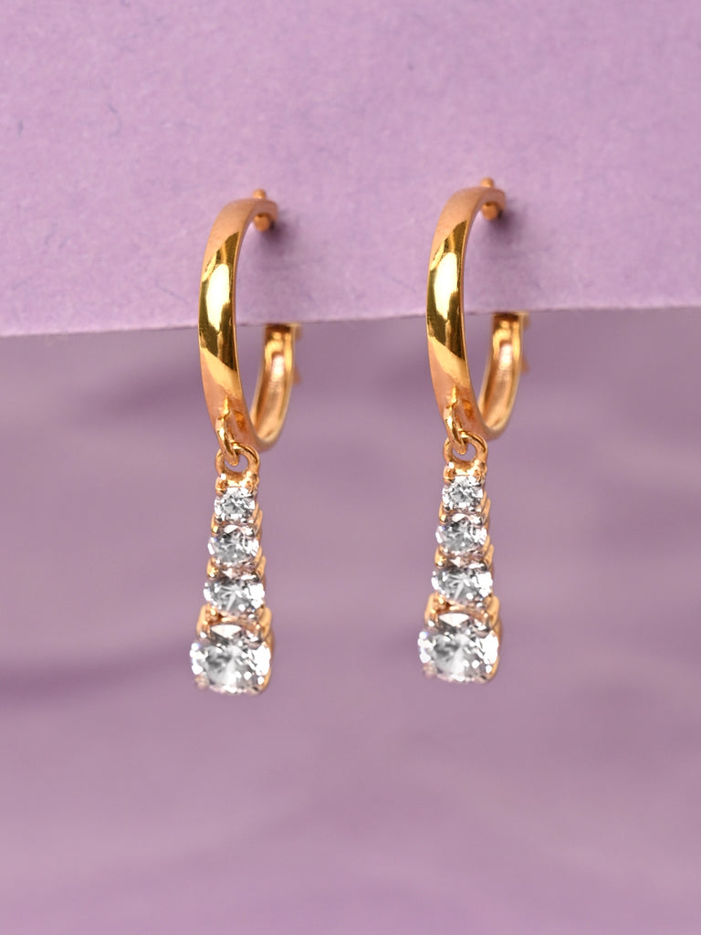 CLARA 925 Sterling Silver Graduation Hoop Bali Earrings 
