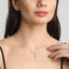 CLARA 925 Sterling Silver Evil Eye Flower Pendant Chain Necklace 