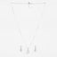 Silver Halo Oval Solitaire Jewellery Set