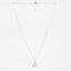 Silver Halo Round Solitaire Pendant Chain