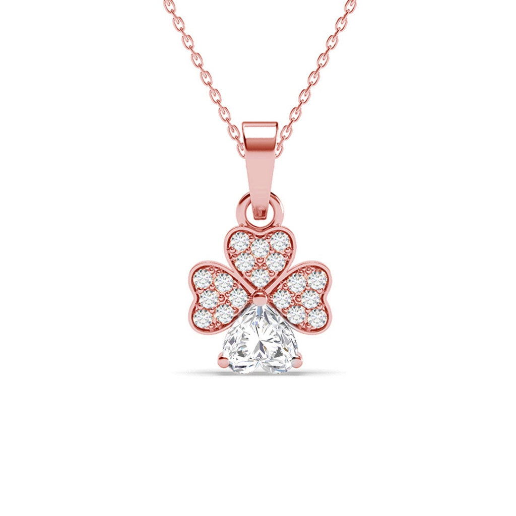 Silver Bunch of Hearts Pendant Chain 