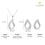 Silver Raindrop Jewellery Set