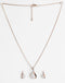 CLARA 925 Sterling Silver Agda Pendant Earring Chain Jewellery Set 