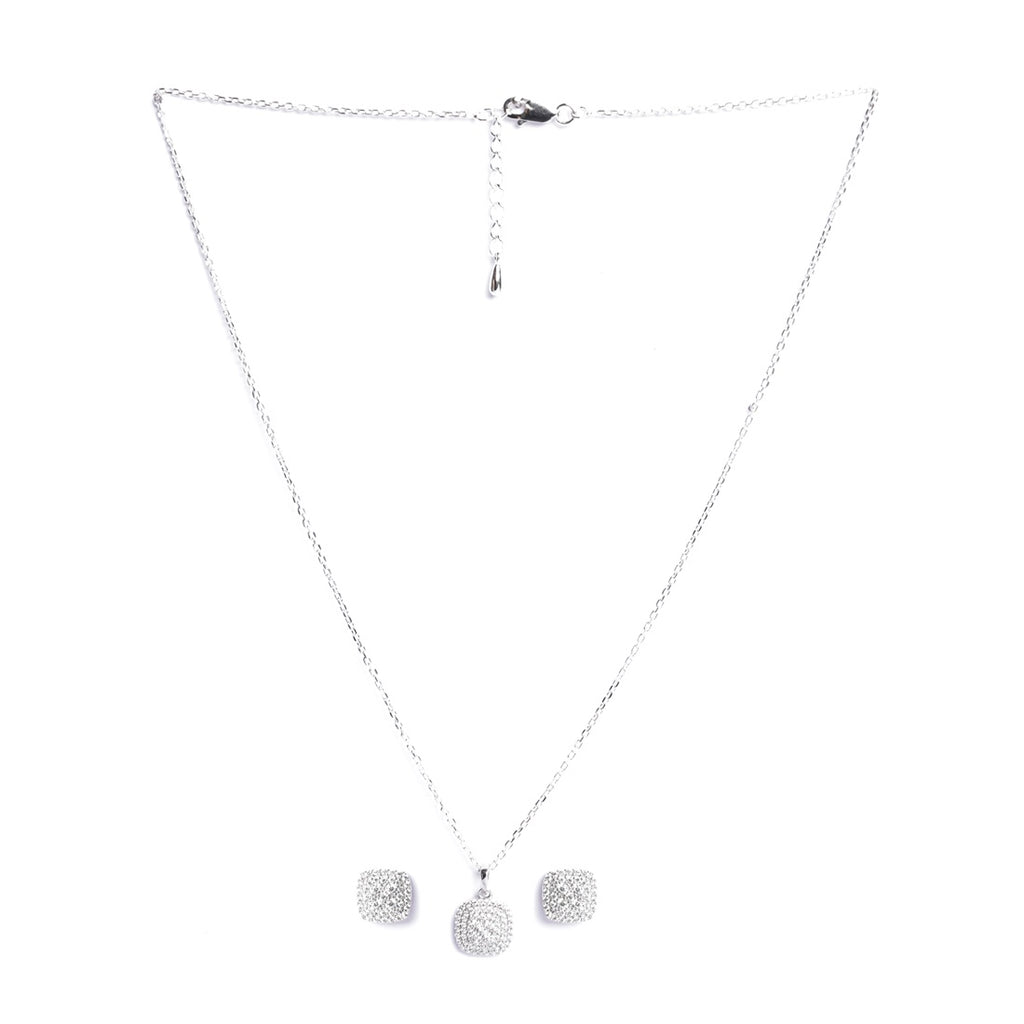 Silver Queen of Diamonds Jewellery Set