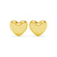 Silver Stella Golden Heart Stud Earrings