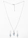 CLARA 925 Sterling Silver Valentina Pendant Earring Chain Jewellery Set 