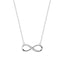 Silver Infinity Pendant Chain Necklace