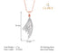 CLARA 925 Sterling Silver Lily Pendant Chain Necklace 
