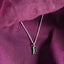 CLARA 925 Sterling Silver Reina Pendant Chain Necklace 