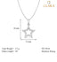CLARA 925 Sterling Silver Star Pendant Chain Necklace 