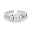 Silver Step Finger Ring Thumb Band