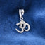 Silver Religious OM Men Pendant Necklace with Chain or without Chain