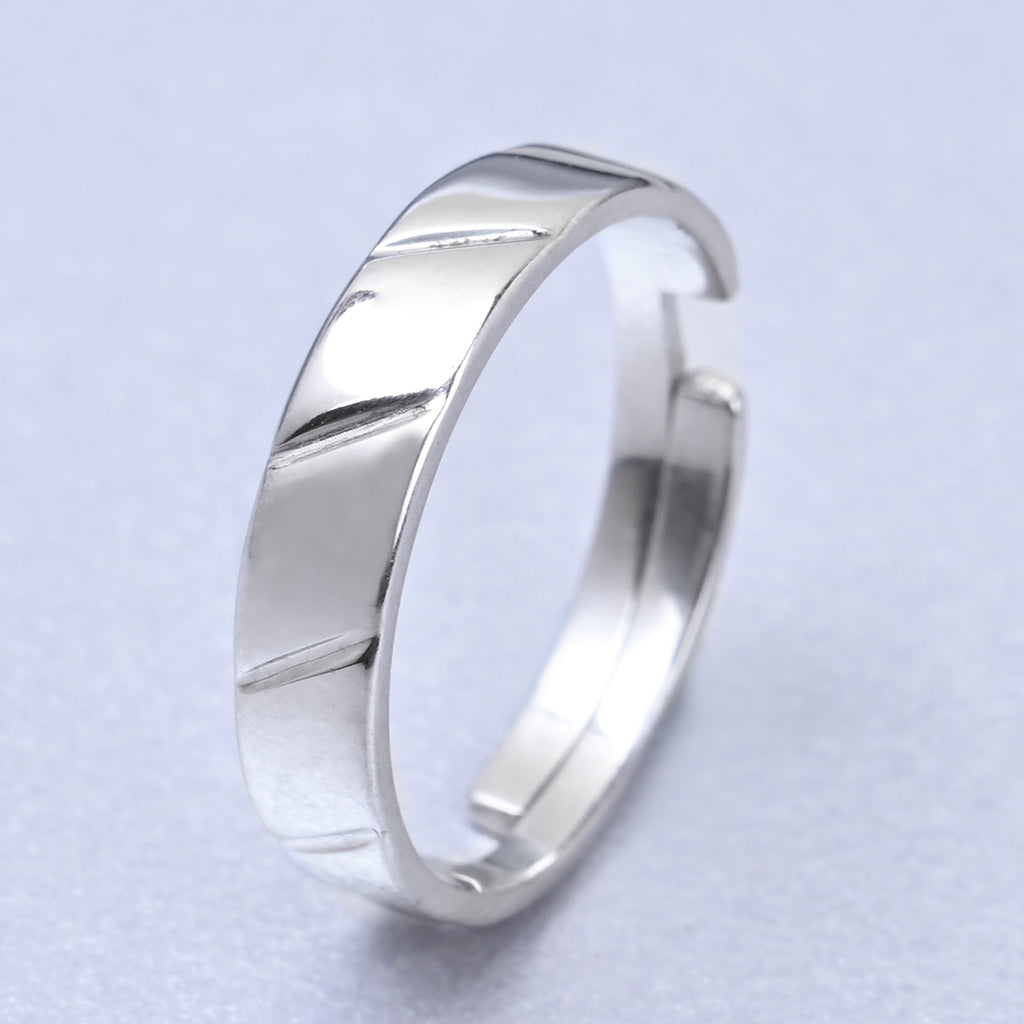 CLARA Real 925 Sterling Silver Twist Band Ring 