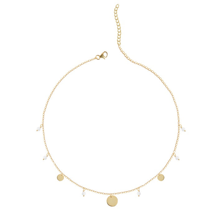 CLARA 925 Sterling Silver Azrah Charm Necklace Chain 