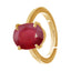 CLARA Certified Original Ruby Manik Gemstone 3.25 to 10.25 ratti or 3 to 9.3 carat Panchdhatu adjustable Ring for Men & Women