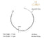 CLARA 925 Sterling Silver Leaf Hand Mangalsutra Bracelet