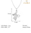 CLARA 925 Sterling Silver Angel Heart Pendant Chain Necklace 