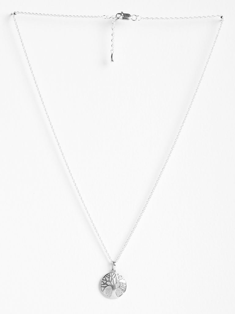 CLARA 925 Sterling Silver Tree of Life Pendant Chain Necklace 