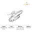 Silver Alma Princess Cut Solitaire Ring