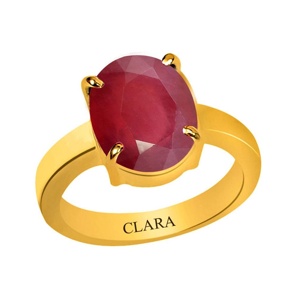 Certified Ruby Premium Manik Prongs Panchdhatu Ring 4.8cts or 5.25ratti