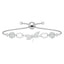 CLARA 925 Pure Silver Dragonfly Hand Bracelet